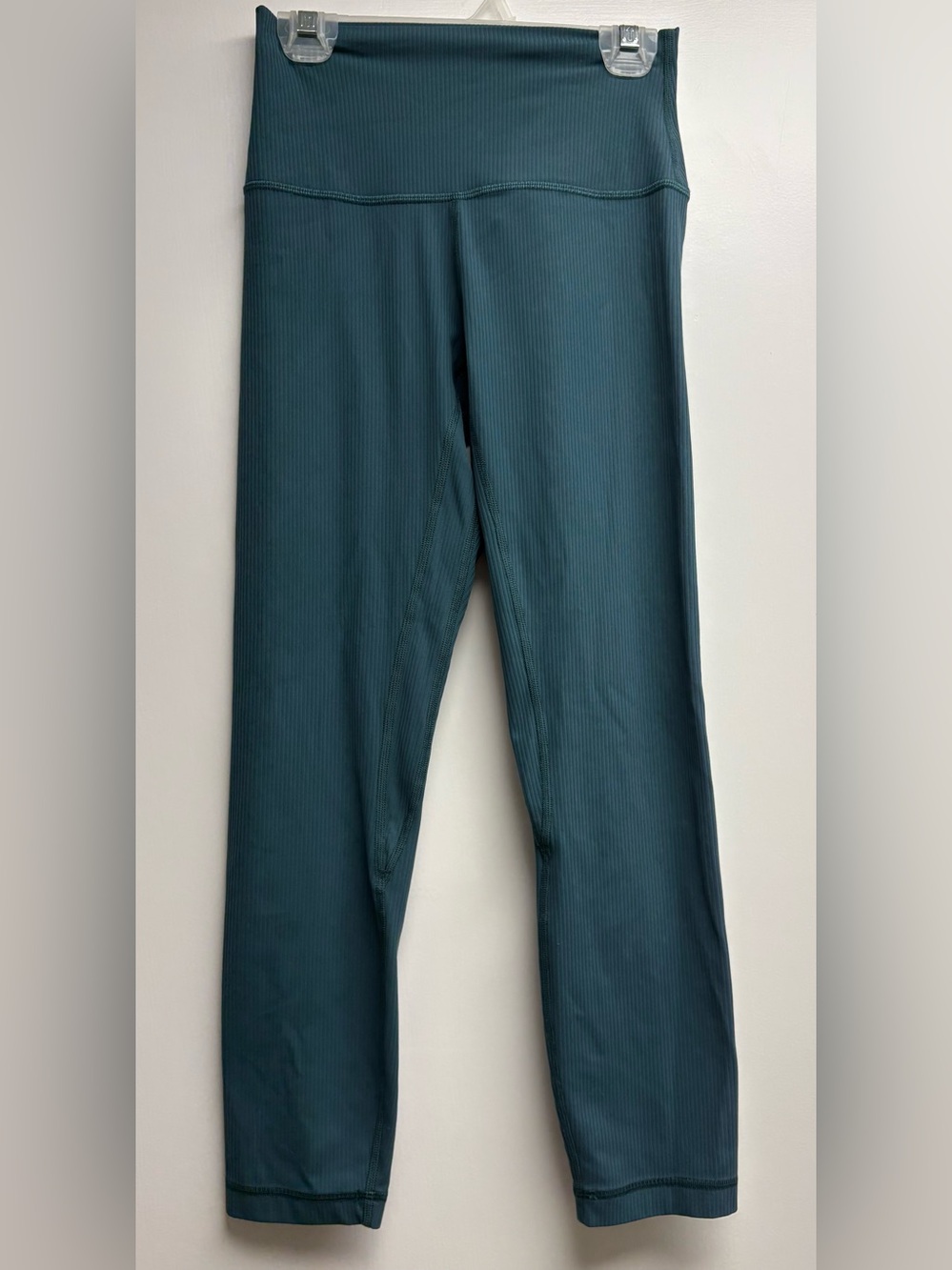 Lululemon Align High Rise Ribbed Crop Dark Teal Green Size 4 W6CIAS